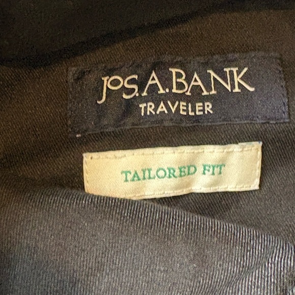 Jos.A Bank Tailored Fit Classic Fit Pants - 2 Tan, 2 Blue and black pair - Picture 2 of 3